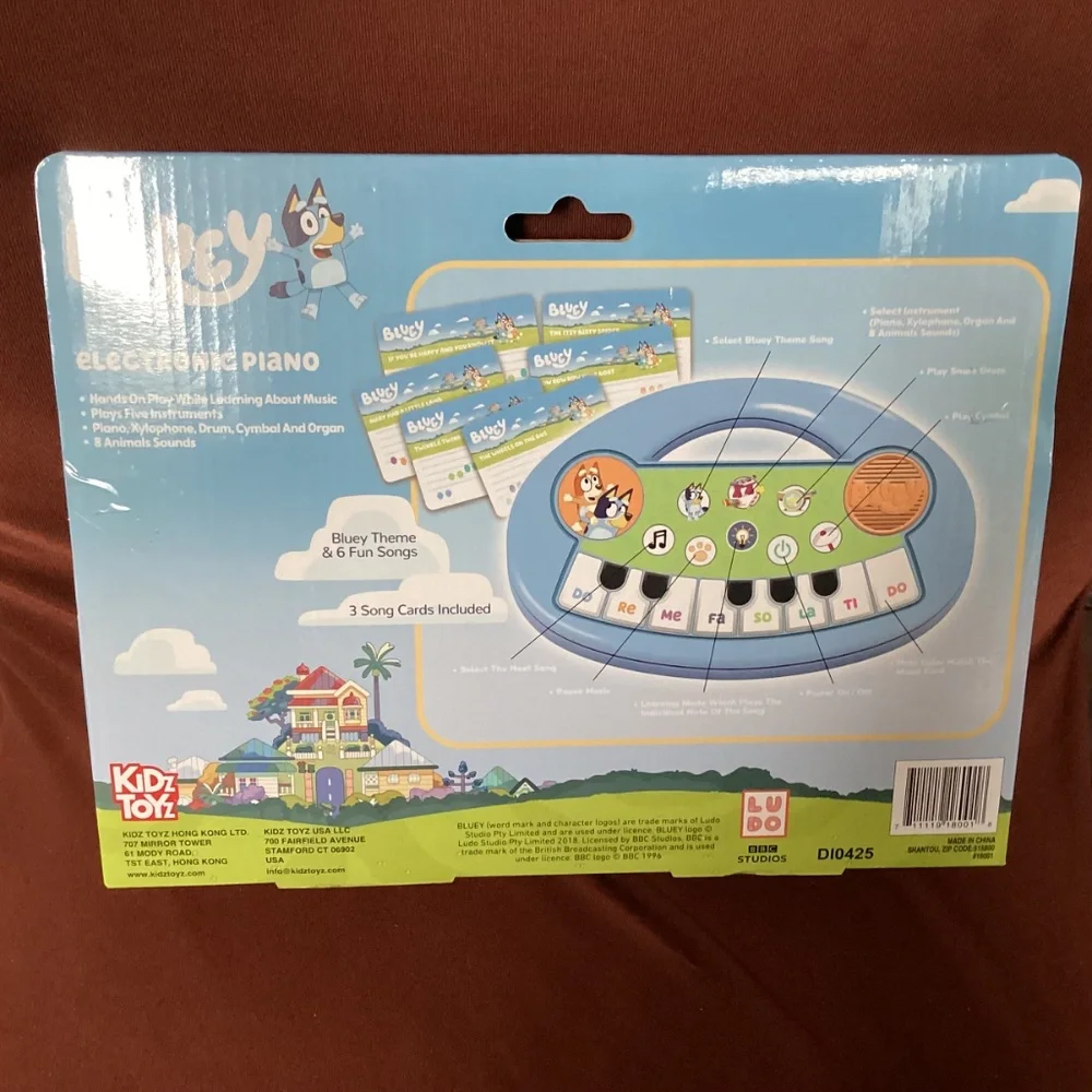 Bluey Electronic Piano 3+ New
